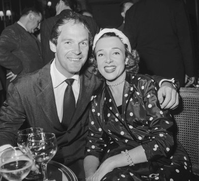 Elección de Miss Cinemonde, París, 27 de junio de 1950: Bill Marshall y Micheline Presle de Unbekannt Unbekannt